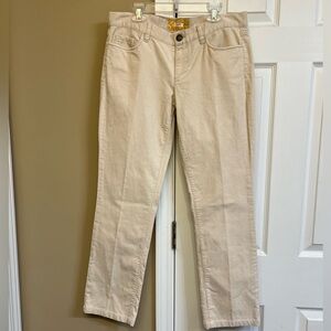 J. Crew Cream Matchstick Pants, corduroy, excellent condition, size 30S